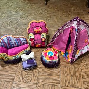 Groovy Girls Couch, Chair, ottoman and tent